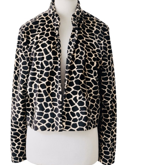 NWOT Elliott Lauren Giraffe Print Jacket/Blazer size 10 - Picture 1 of 7